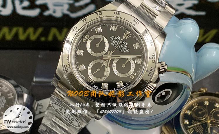 Clean厂（C厂）劳力士宇宙计型迪通拿m116509-0055白金黑盘莫桑钻钉测评