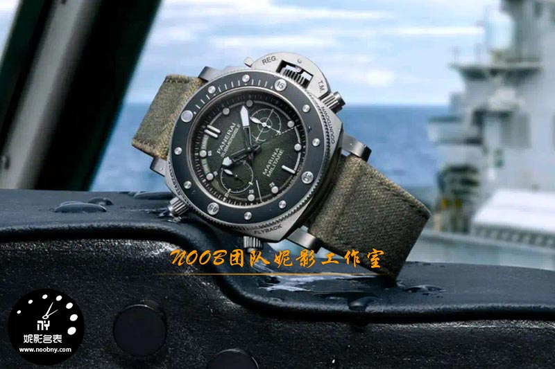 沛纳海Submersible Chrono Marina Militare限量款腕表评测：当深海潜航邂逅航空征途