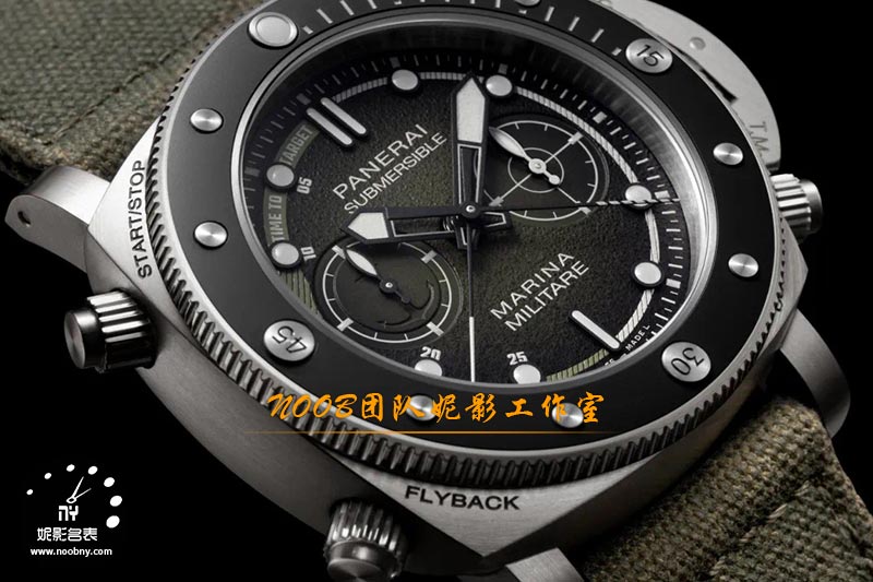 沛纳海Submersible Chrono Marina Militare限量款腕表评测：当深海潜航邂逅航空征途