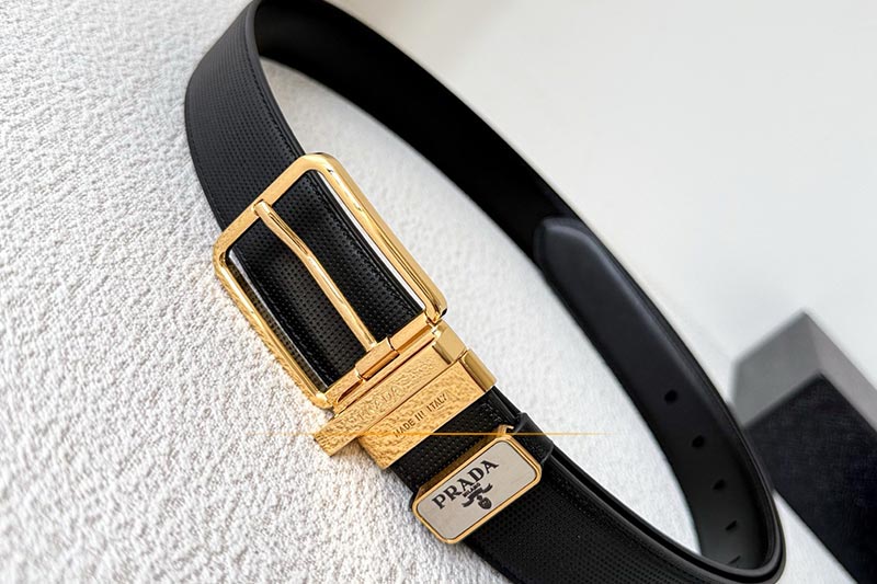 普拉达（PRADA）经典旋转针扣腰带深度测评：品质与时尚的融合